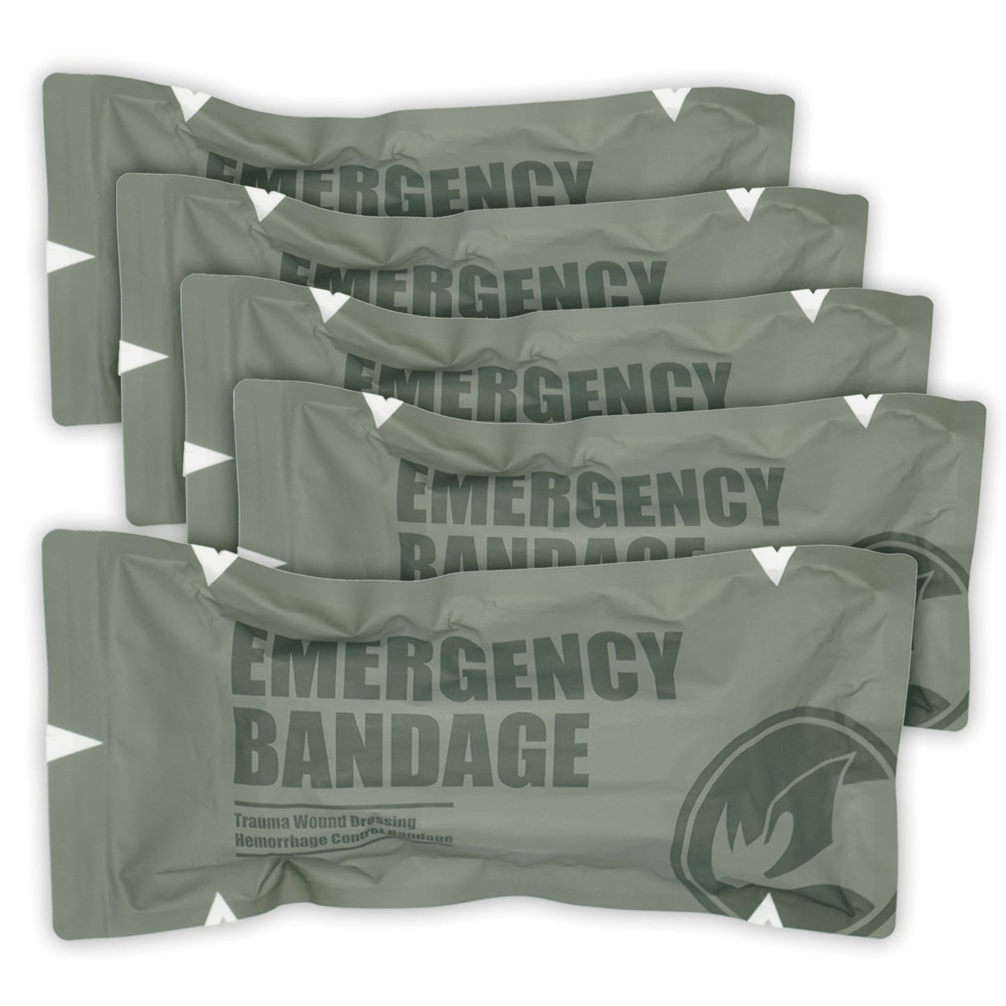 Rhino Rescue 4/6in Israeli Bandage Wound Dressing Emergency Combat Compression Tactical First Aid IFAK Trauma Military Medical