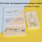 Transparent mask storage case mask storage box disposable mask case storage box organizer face mask storage case mask container