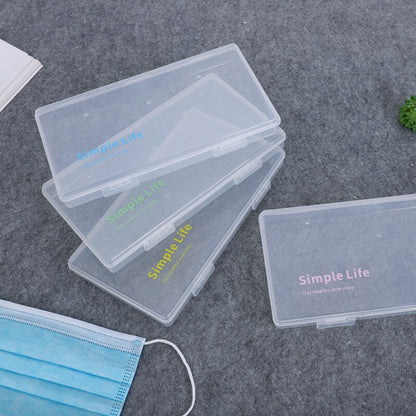 Transparent mask storage case mask storage box disposable mask case storage box organizer face mask storage case mask container