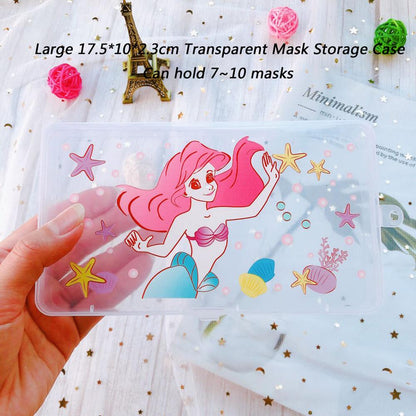 Transparent mask storage case mask storage box disposable mask case storage box organizer face mask storage case mask container