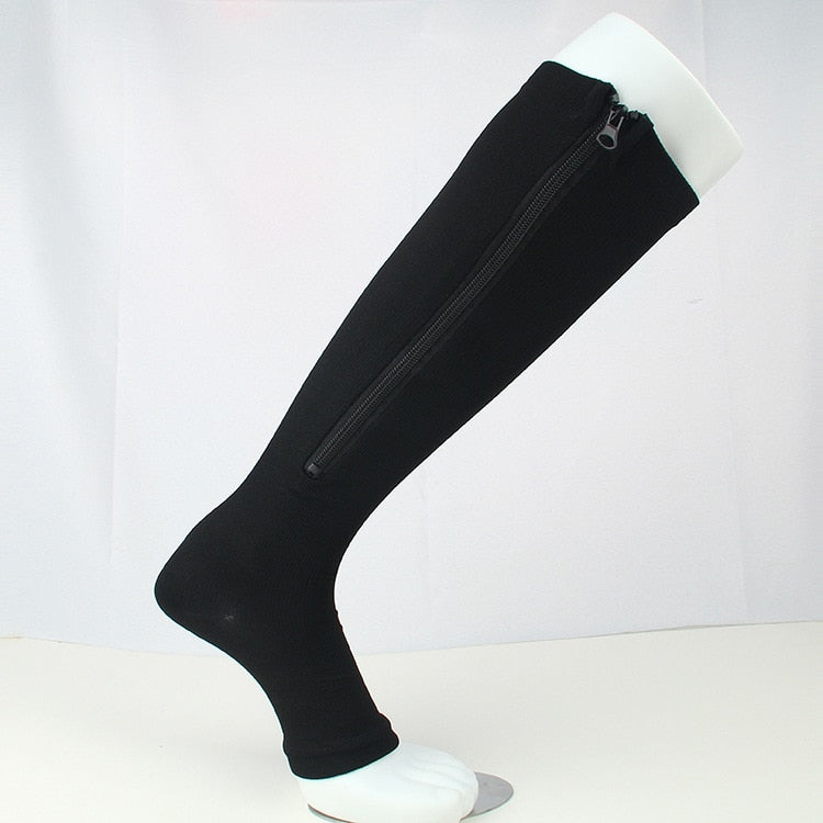 Buy Zipper Pressure Compression Socks Support Stockings Leg Open