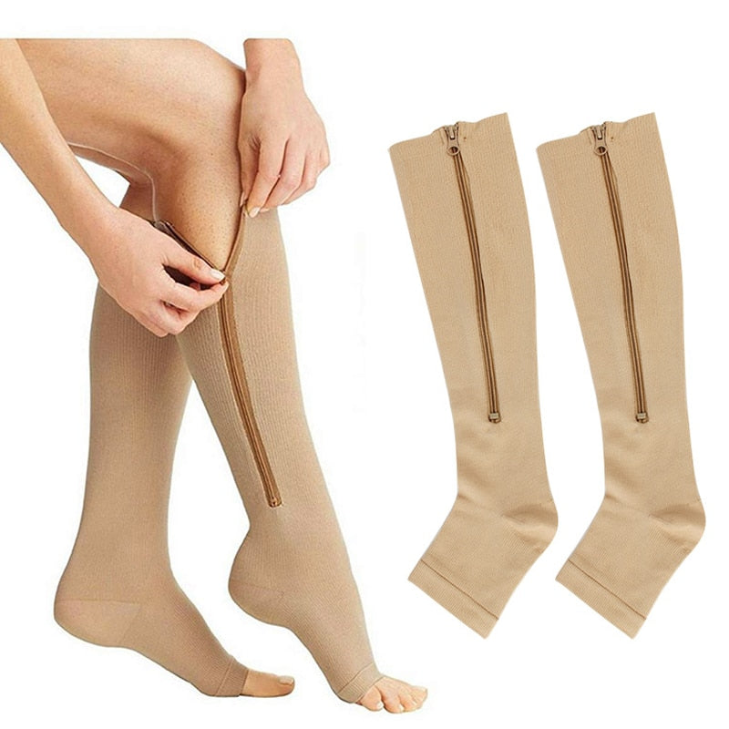  Laubawck Zipper Compression Socks Women and Men, 2
