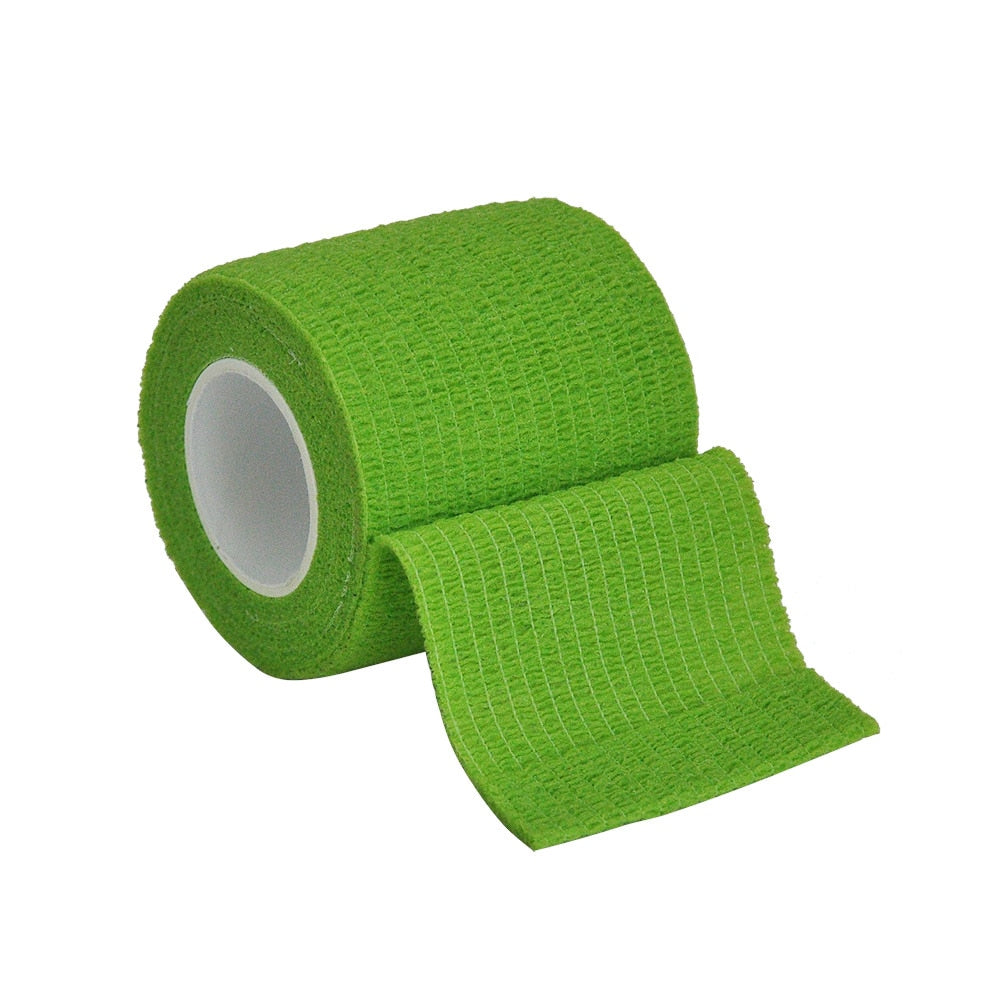 1Roll 2.5/5/10cm*4.5m Gauze Medical Bandage Self-adhesive Breathable Elastic Bandages for Sports Fixing Finger Wrist Leg