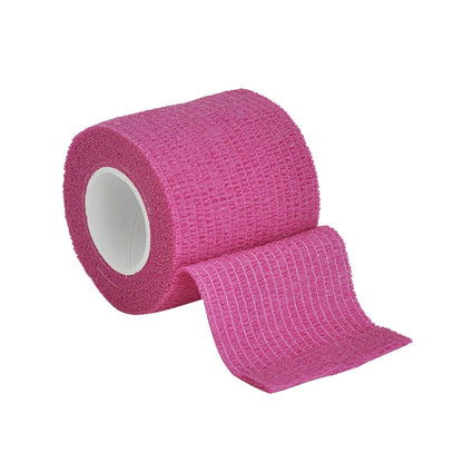 1Roll 2.5/5/10cm*4.5m Gauze Medical Bandage Self-adhesive Breathable Elastic Bandages for Sports Fixing Finger Wrist Leg