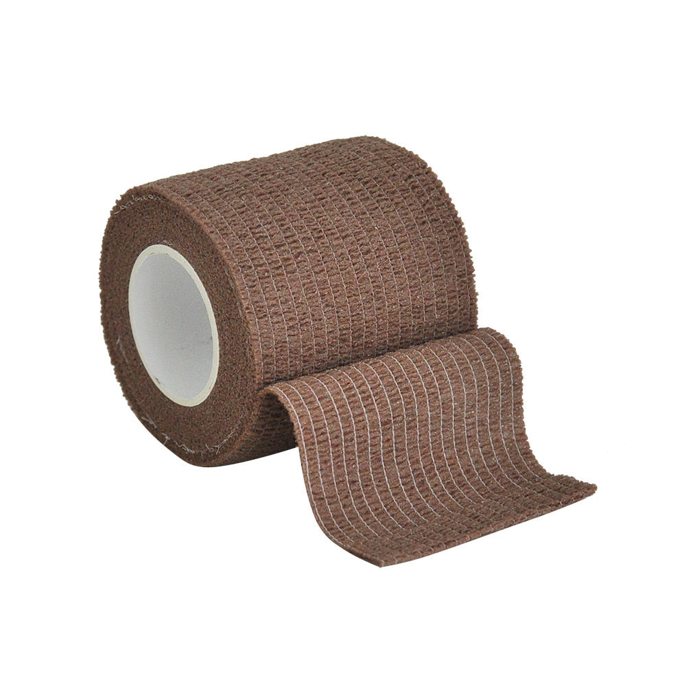 1Roll 2.5/5/10cm*4.5m Gauze Medical Bandage Self-adhesive Breathable Elastic Bandages for Sports Fixing Finger Wrist Leg